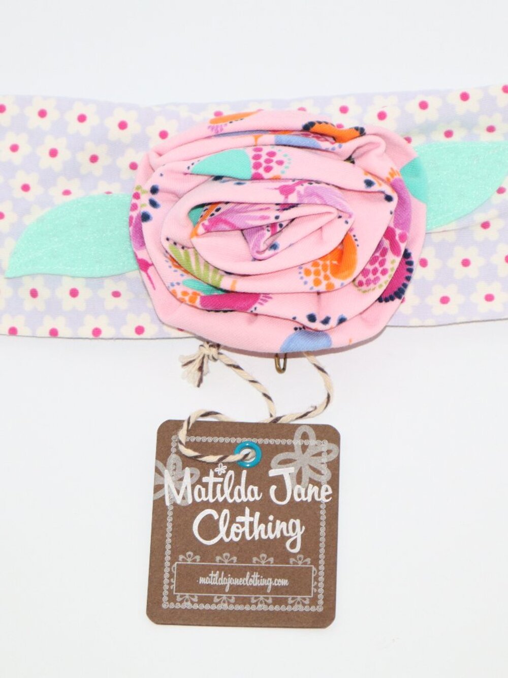 MATILDA JANE Think Good Thoughts Girls Floral Flower Headband One Size NEW